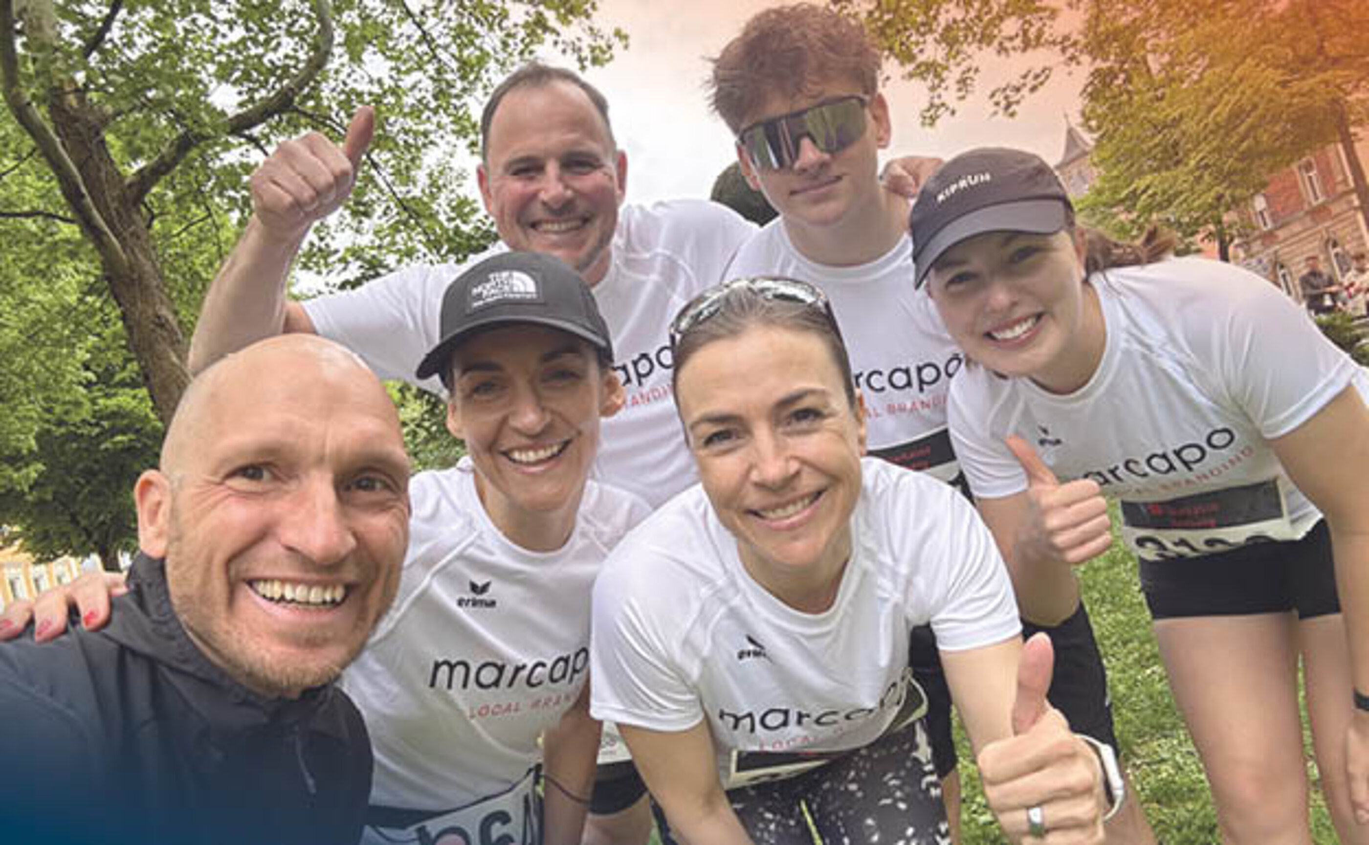 Team photo of the marcapo move running group